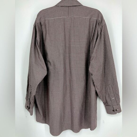 Paul Fredrick Non-Iron Houndstooth Men’s Shirt Size 19/36 - Picture 3 of 6